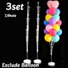1/3pc Birthday Balloon Stand Kit With Base And Pole 70/130/160cm DIY Balloons Holder Wedding Birthday Graduation Party Decor