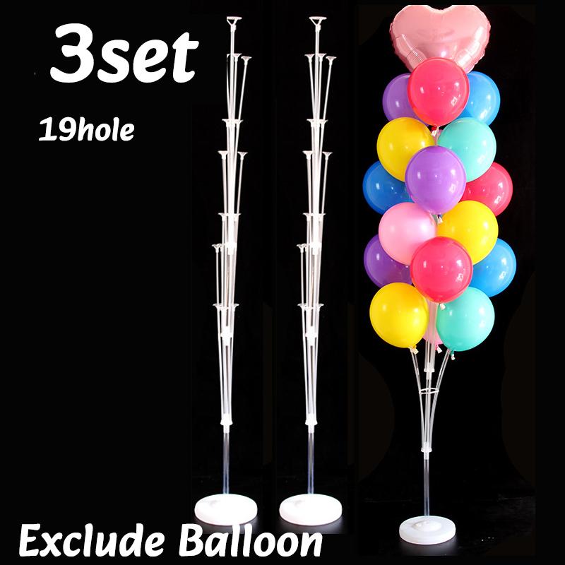 1/3pc Birthday Balloon Stand Kit With Base And Pole 70/130/160cm DIY Balloons Holder Wedding Birthday Graduation Party Decor