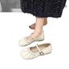 French Evening Breeze Gentle Mary Jane Women's Shoes 2025 Autumn New Skirt Grandma Soft Sole Silver Fairy Single Shoes