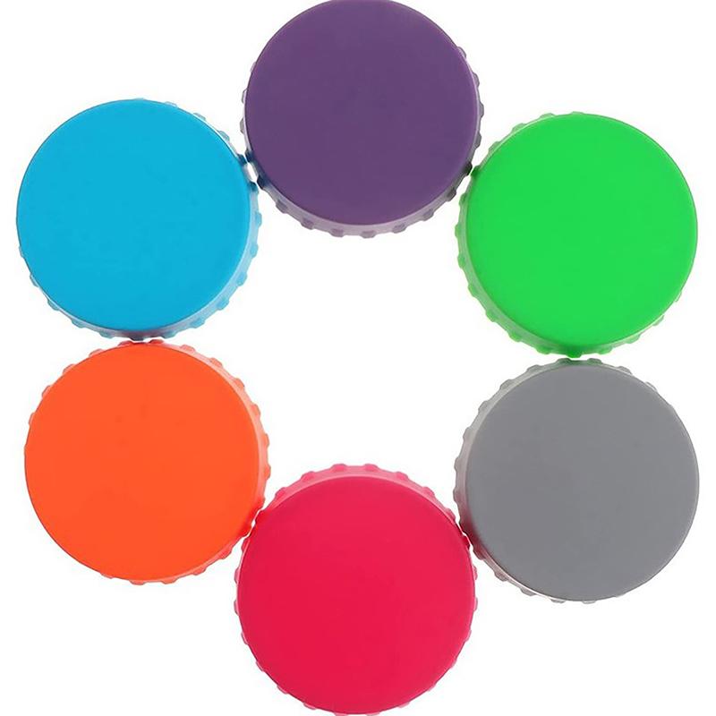 1Pcs Soda Lid Covers Multi-Color Beverage Can Protector Silicone Can Covers Beer Bottle Cap Tin Can Soda Coke Leak-Proof Cap