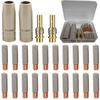 Welding Consumable New Coating Protection 0.8/1.0/1.2mm Contact Tips Non-stick Welding Slag European Airless Nozzle For 15AK Mig