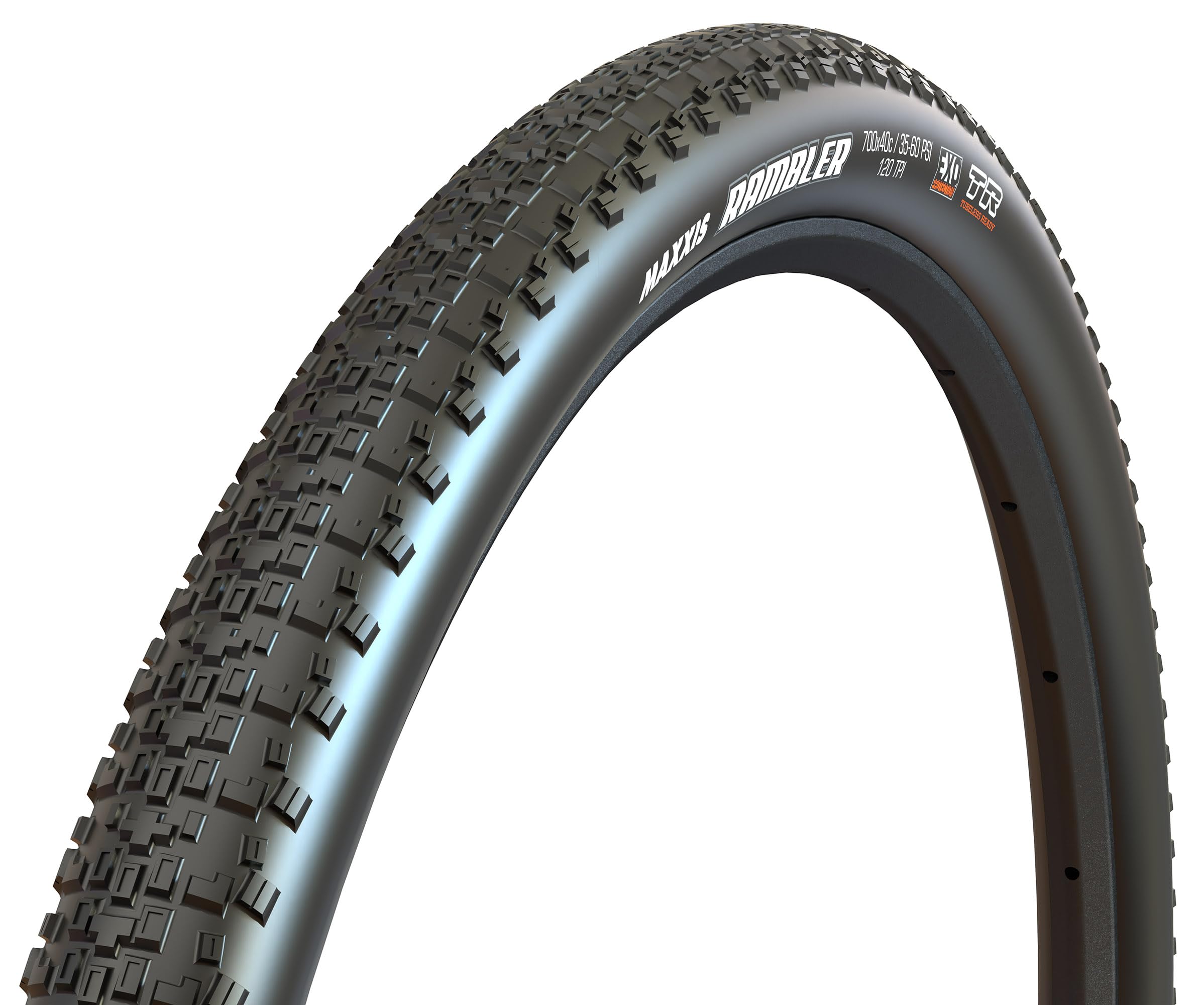 

Maxxis Rambler 700x40C Black Foldable EXO/TR Tires (TB00195800)