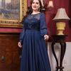 Elegante Vestido Formal Talla Grande para Chicas Curvy, Vestido de Noche Largo, Adecuado para Banquetes y Graduaciones.