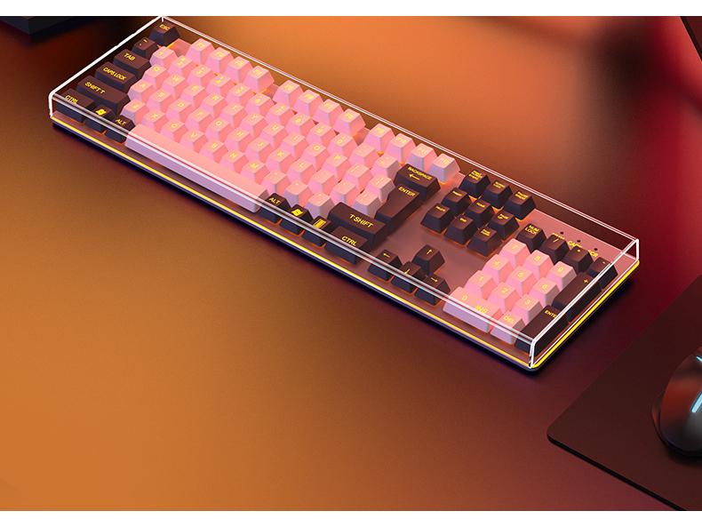 Transparente Acryl-Staubschutzhaube für 87/104-Tasten mechanische Tastaturen & Laptops