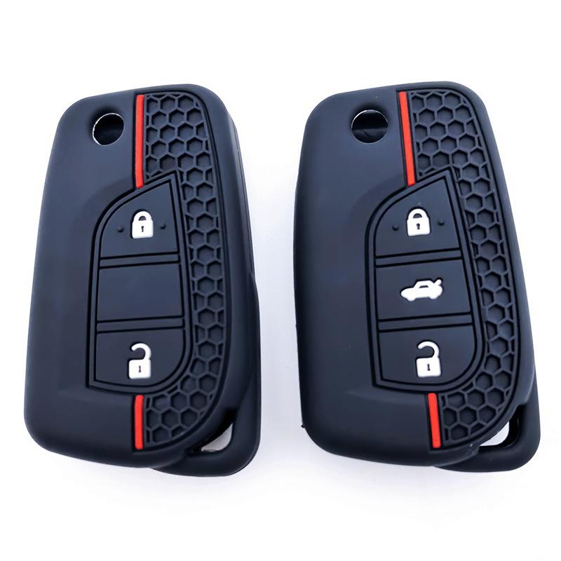 Silicone Car Remote Cover Protector Key Case For Toyota Corolla Auris Reiz Avensis Verso Yaris Aygo Rav4 Scion Tc Im Rubber