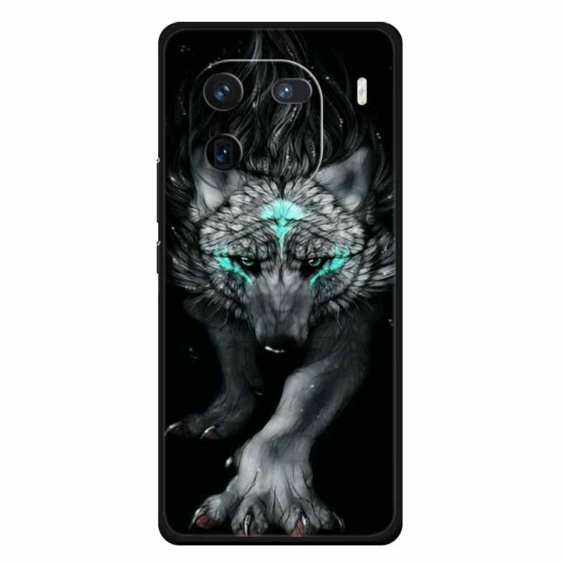 Für Vivo Iqoo 12 Hülle Weiches Silikon Katze Eule Mode Rückseitenabdeckungen für Vivo iQOO 12 Pro Hüllen Marmor Stoßfeste Handyhüllen Iqoo12