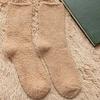 Cold Proof Men's Socks Women Anti Slip Warm Plush Middle Tube Socks Winter Cycling Mountain Climbing Thick Mid Length Hosiery