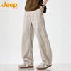 JEEP Men's Summer Pure Cotton Straight-Leg Casual Cargo Pants