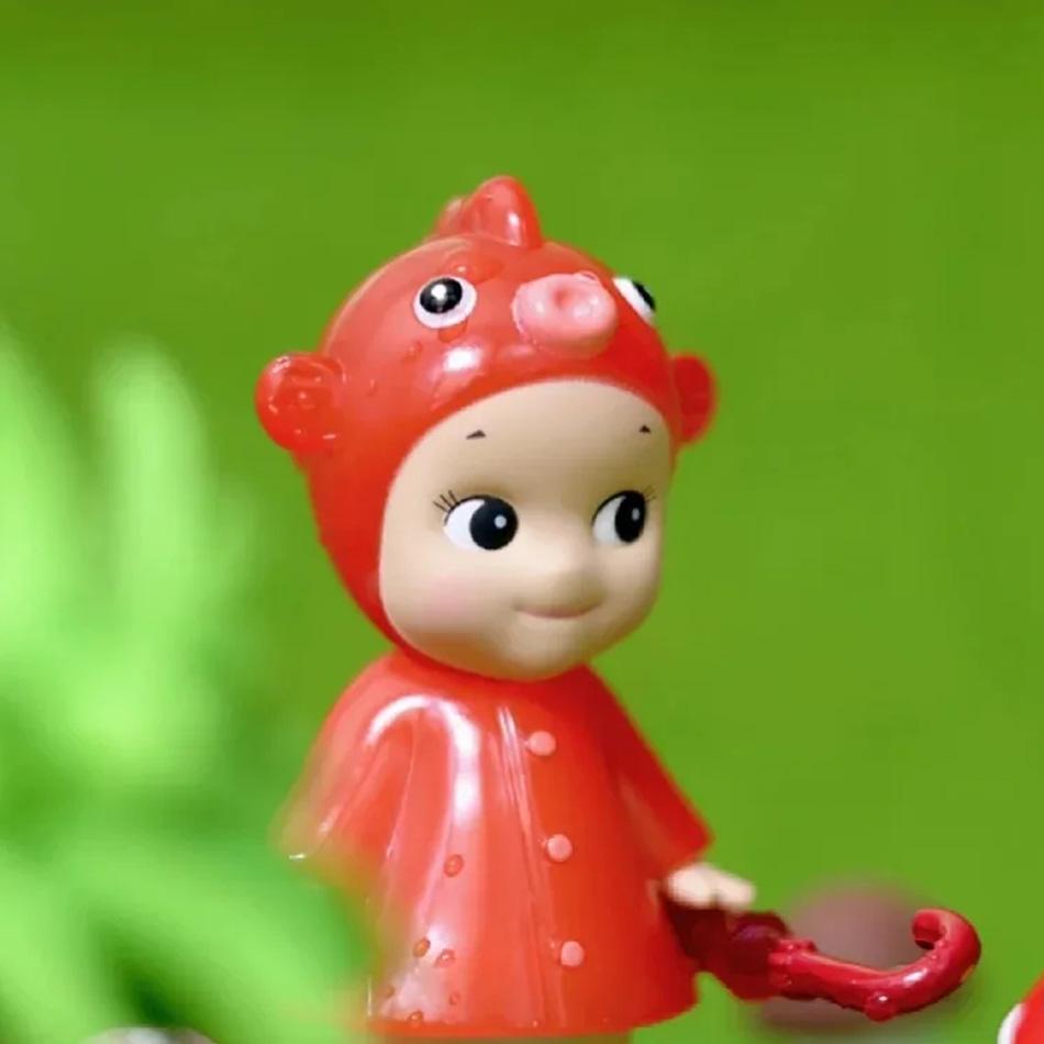 I Love Rainy Day Series Mini Blind Box Model Cute Cartoon Doll Collectible Toy For Desktop Decoration Gift Durable