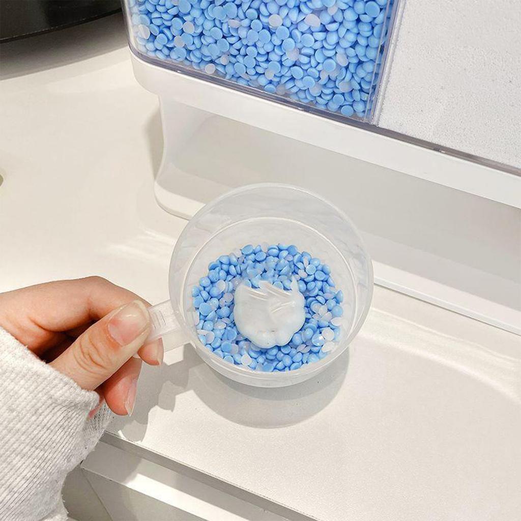 Powder Laundry Storage Box Clear Miscellaneous Grains Dispenser Suitable for Red Beans Bathroom Kitchen Food Storage Supplies