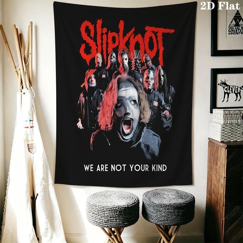 Slipknot Band'S Energy Unleashed Tapestry Wallmounted Background Cloth Wall Covering Decoration Background Cloth Work Of Art