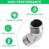 Pair Of 45 Degree Elbows Steel Rustproof Pipe Couplers Temperature Resistant Pipe Elbow Upgrades For Gas Water Systems