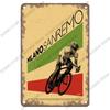 Hisun Tin Sign Vintage Bicycle Poster Metal Signs Plaque Retro Bike Cyclocross Metal Plate Tin Sign Garage House Wall Decor Xcm
