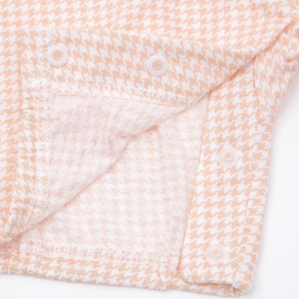 ORGANICMOM HAntAbi Salopetă cu Mânecă Scurtă Verificare Bib Set A