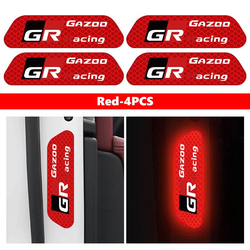 Car Stickers Wheel Eyebrows Reflective Warning Stickers Reflective Strip Accessories For S1 Crown GR Corolla YARIS Auris JH0
