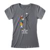 The Nightmare Before Christmas Womens/Ladies Jack And Sally Fitted T-Shirt