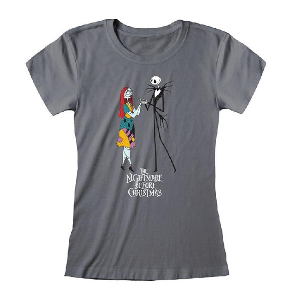 The Nightmare Before Christmas Womens/Ladies Jack And Sally Fitted T-Shirt
