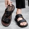 Sandalen Herren Oberbekleidung Dickbesohlte rutschfeste Strandschuhe Herrenschuhe Sommer Wasserdichte, verschleißfeste Dual-Use-Sandalen Herren
