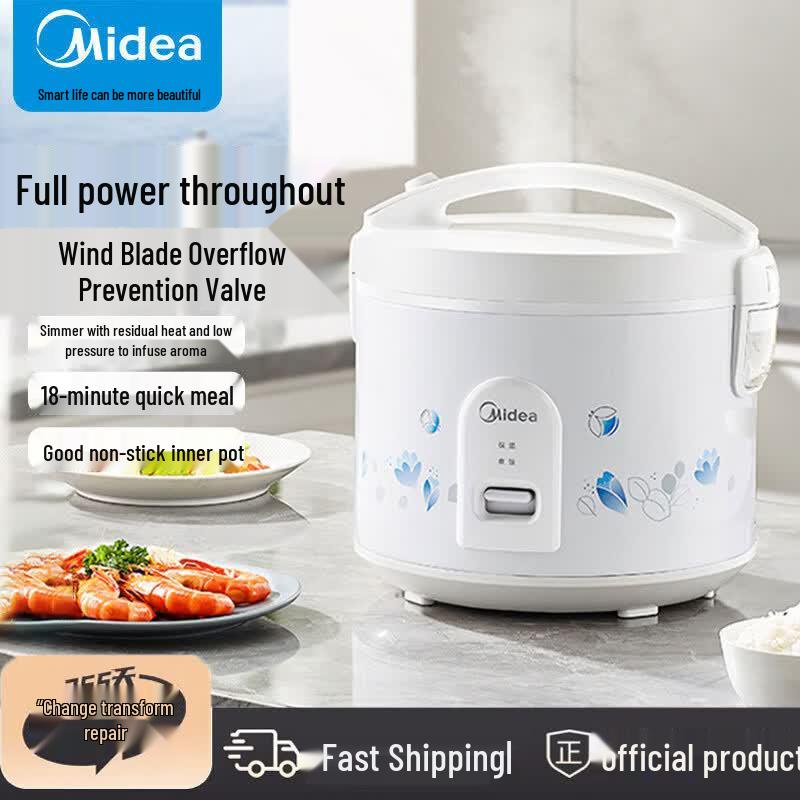 Midea 5L Mechanical Electric Rice Cooker CN plug (adapter included)