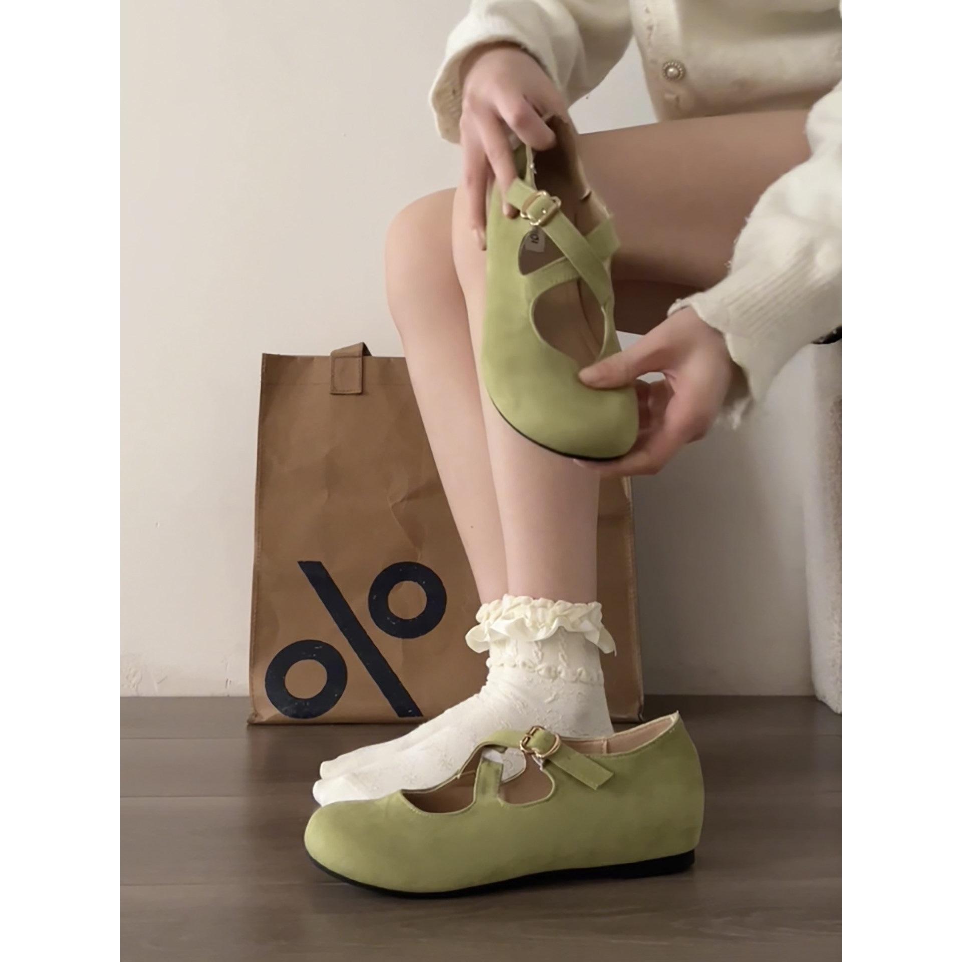 

Versatile outer wear platform-soled single shoes, spring and autumn with skirts to increase the height, Mary Jane single shoes 35 розовый