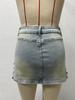 2025 Sexy Retro Denim Mini Skirt: Loose, Slimming, Stylish Women's Fashion