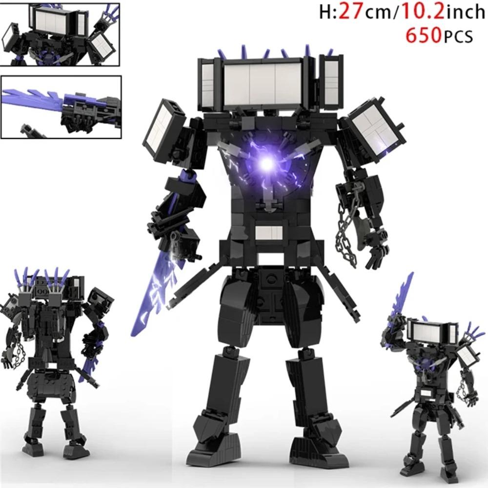 Moc Skibidi Toilet Figures Model Blocks Titan Cameraman Speakerman Construction Toys Party Halloween Decoration Boys Gifts