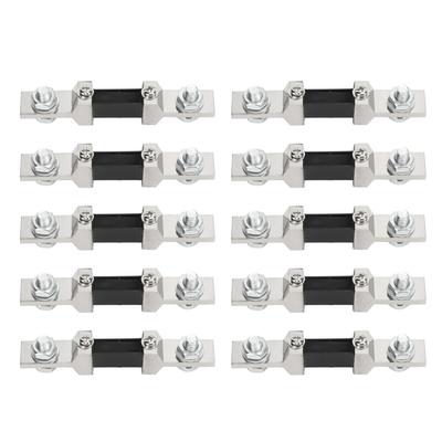 10PCS Current Measuring Shunt Resistor Fixed On One Piece for DC Ammeter Power Generation System