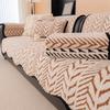 Winter Plush Sofa Cushion Soft For Living Room Cotton Velvet Anti-Slip Home Protection Cover For Autumn And Winter Use