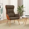 Day and Night - Day and Night Relaxing Armchair Made of Brown Fabric and PVC
