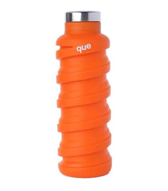 

que Stretchable Bottle, Stylish, Cute, and Eco-Friendly, Official Japanese Product (Large (530ml), Orange)