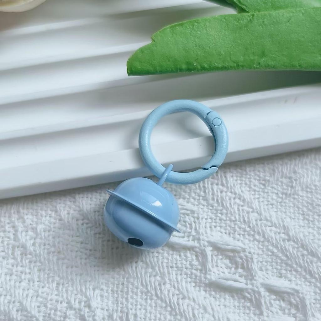 Portachiavi Ciondolo Campanella Colore Caramella con Moschettone a Molla Smaltato per Gioielli Fai da Te e Accessori per Borse