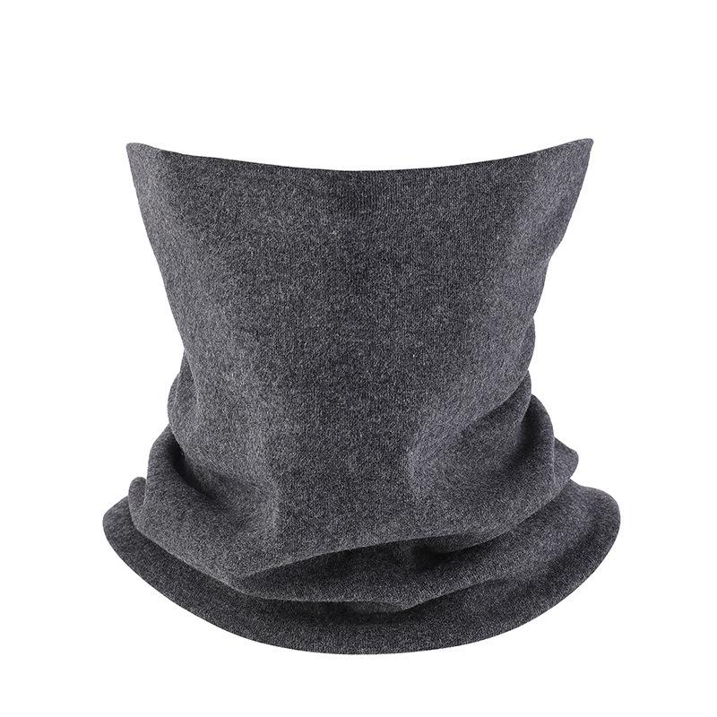 Winter Men's and Women's Pullover Neck Cover Autumn and Winter Thin Solid Color Fashion Cotton Neck Cover Scarf Neck Protection Pure Cotton Scarf