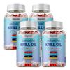 Antarktische Krillöl-Kapseln, reich an Omega-3, DHA, EPA, hohe Reinheit 1000 mg, Phospholipiden und Astaxanthin, für die Gelenkgesundheit, für Erwachsene geeignet.