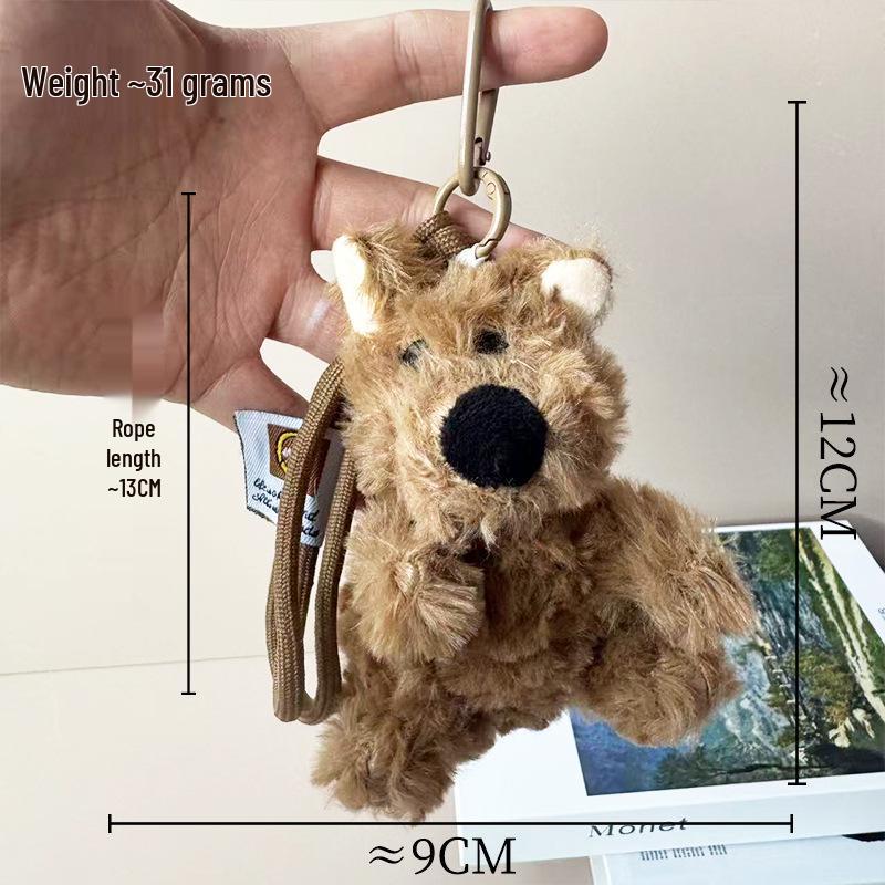 Charming West Highland White Terrier Keychain Pendant - Adorable Backpack Accessory & Creative Decor Piece