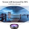 Clip-On Wide-Angle Macro Lens Set 0.45X Universal Mobile Phone Lens 2-in-1 Professional Camera Lens for Smartphones