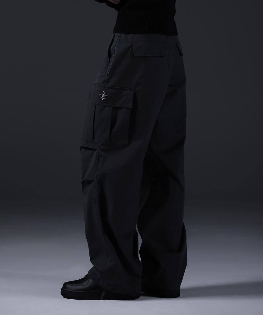 CARMID Glory Wide Curved Parachute Cargo Pants [Dark Gray]