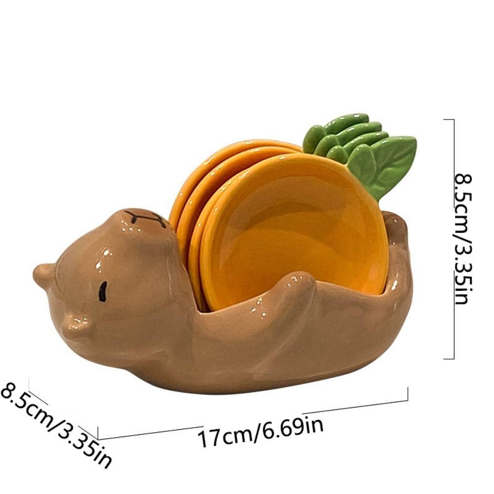 Heat-resistant Creative Sauce Dish Set Cartoon Shape Cute Seasoning Jugs  Hot Pot