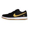 Nike Dunk SB Dawn Leather, Suede, Mesh Wrapping, Wear Resistant And Non Slip Low Top Skateboard Shoes Men's Black Gold FZ1287-300(Team1877-)