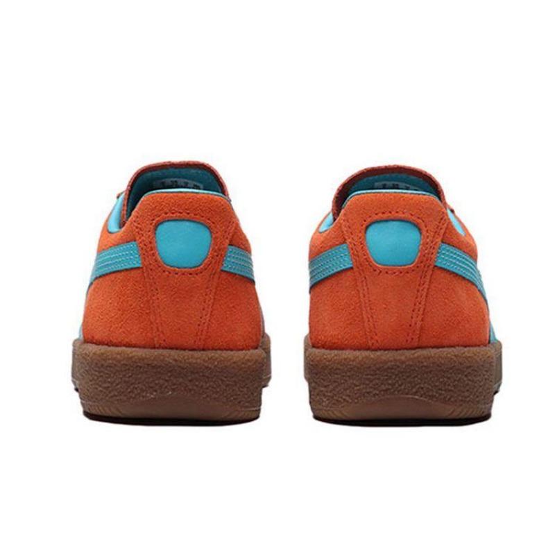 Puma Colibri SD Delphin OG Top-Grain Leather Lightweight Balanced Durable Low Skate Shoes Men Orange 374980-02