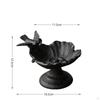 Cast Metal Bird Feeder Vintage with Pedestal Heavy Duty for Patio