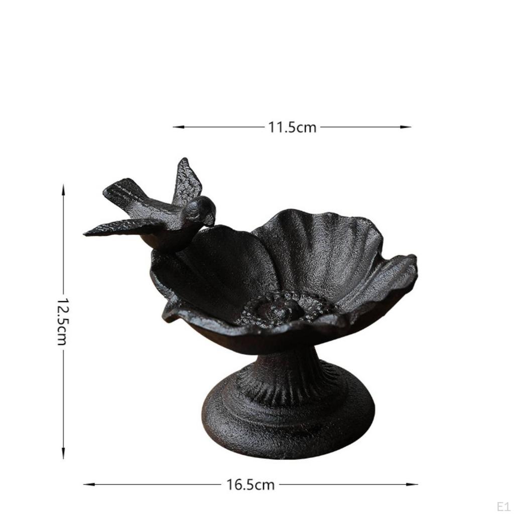 Cast Metal Bird Feeder Vintage with Pedestal Heavy Duty for Patio