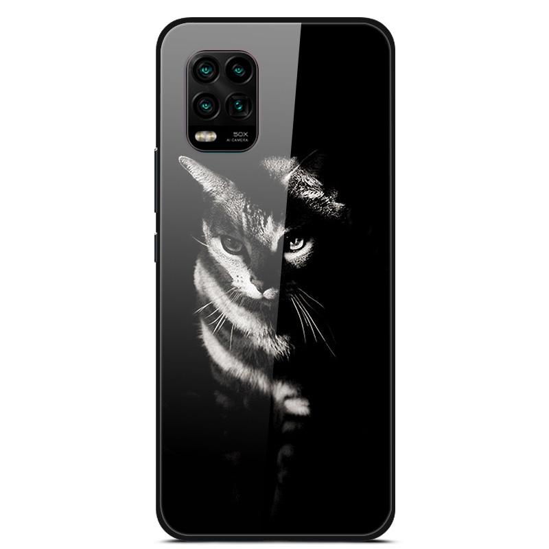 For Xiaomi Mi 10 Lite 5G Case Tempered Glass Hard Back Cover For Xiaomi Mi 10 10T Lite Pro Case Fundas For Xiaomi Mi10 Lite Capa