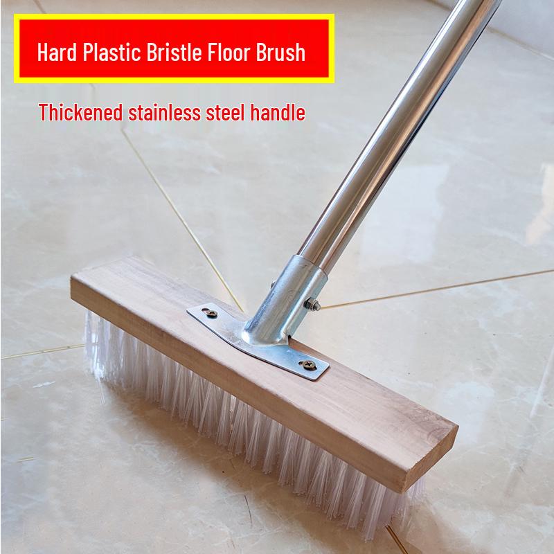 Stainless Steel Long-Handled Moss Removal Floor Brush