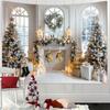 1pc Christmas Decoration Poster Tapestry, Christmas Tree Snow Scene Decoration Photography Background Banner