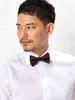 United Arrows Green Label Relaxing Mini Herringbone Solid Bow Tie, 31346992178 0500 GOLD(05) FREE