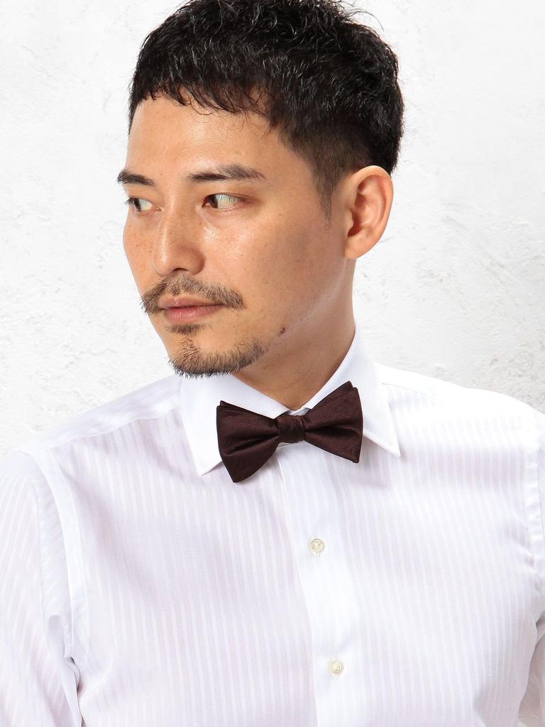 United Arrows Green Label Relaxing Mini Herringbone Solid Bow Tie, 31346992178 0500 GOLD(05) FREE