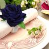 1Set (6Pcs) Champagne Rose Napkin Rings - Ideal for Valentine’s Day, Hotels, Western Restaurants, Weddings & Dinners