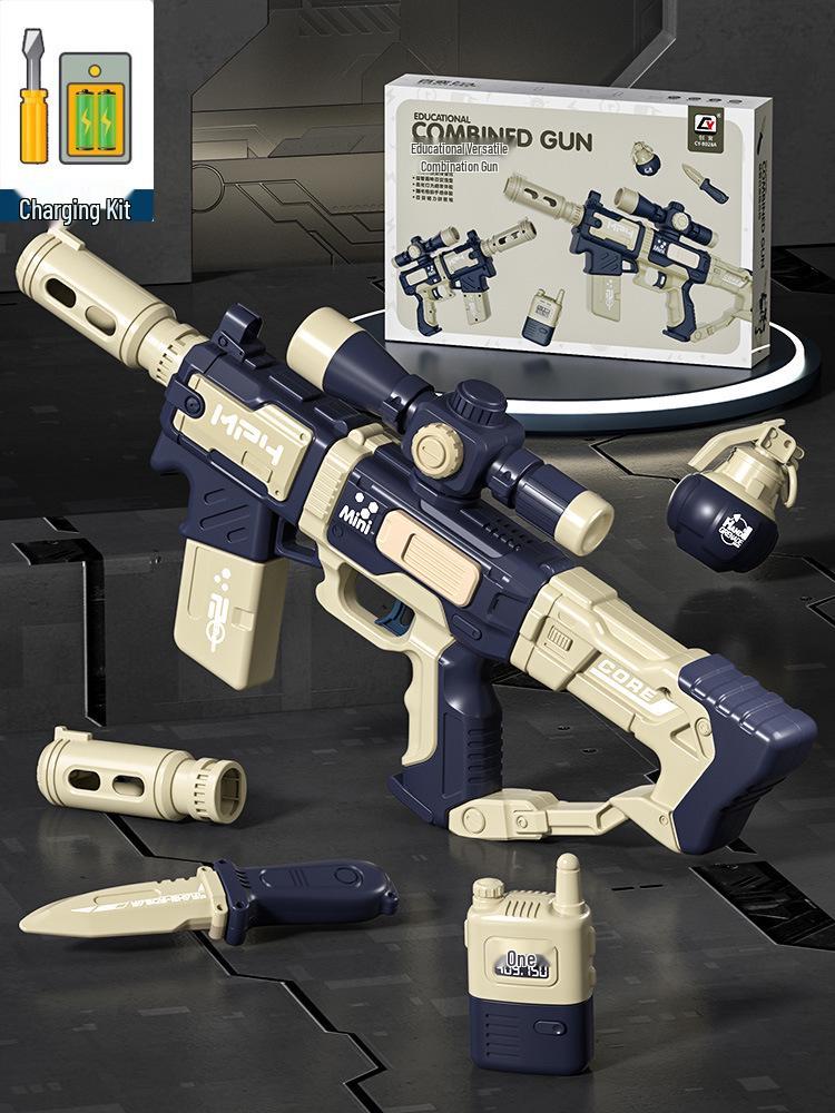 DIY Magnetic Gun Kit with Sound & Light for Kids Ages 3-6 - Educational Toy & Gift