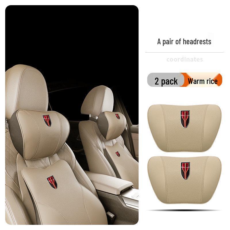 Suitable for Hongqi H5/HS5 Car Neck Pillow & H7/HS7/H9/H6/HQ9 Lumbar Support Cushion.