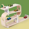 Wooden Speed Glider Track Car Toy For Kids Educational Playroom